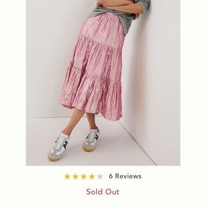 Pink anthropologie skirt